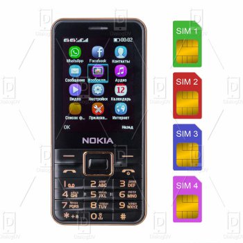 Телефон на 4 сим карты Nokia C8+