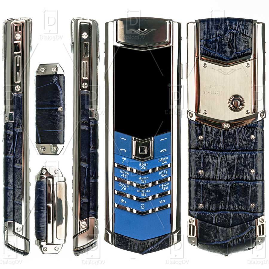 Купи Vertu Signature S Design Navy Alligator Exclusive! Копия Верту по  низкой цене!